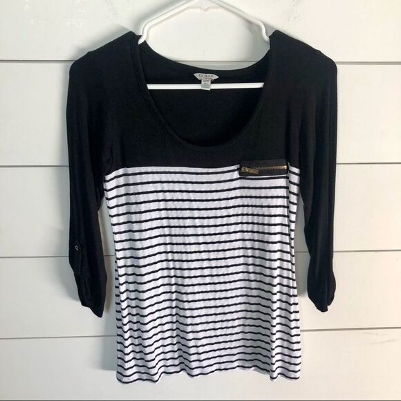 GUESS Long Sleeve Tee Shirt Size XS - Picture 1 of 5